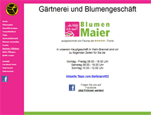Tablet Screenshot of blumen-maier.de